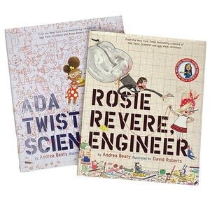 Ada Twist Scientist‎ & Rosie Revere Engineer Hardcover Kids Books Andrea Beaty